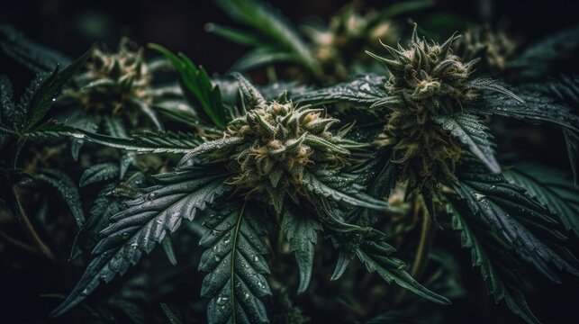 Cannabis Plants created with Generative AI Technology, ai, generative