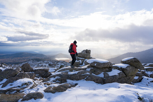 Treaking en la Maliciosa ( Navacerrada, Sierra de Madrid)