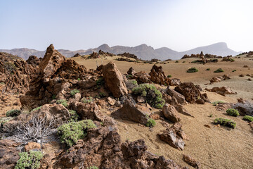 paysage désertique et minérale , martien