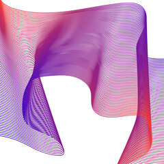 Abstract background with bright wavy lines