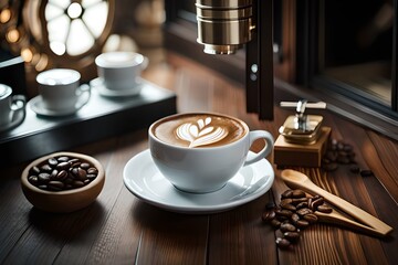 Kaffee in eleganterweise präsentiert