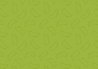 Green peas pattern wallpaper. Green peas vector on Green background.