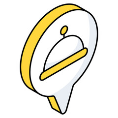 A perfect design icon of restaurant location 