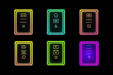 Neon sign of the casino. AI generated art illustration.