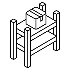Premium download icon of parcel racks