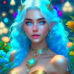 Dream Beautiful Girl Nymph.
Created with a Generative Ai Technology
