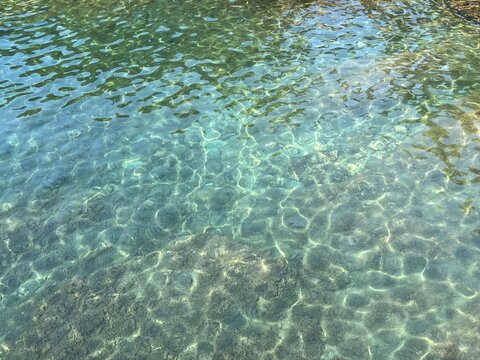 Water sea clear ocean seascape underwater transparent surface.
