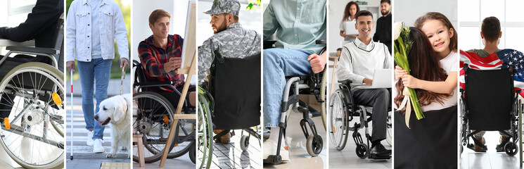 Collection of people with physical disabilities