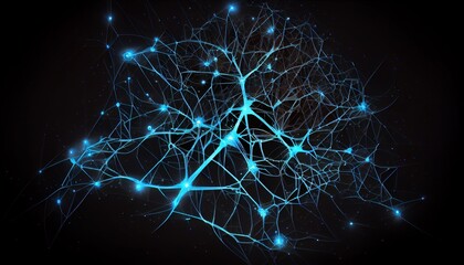 Vibrant Neuronal Network Background