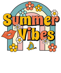 Summer vibes, Hippie Retro Boho Summer Sublimation