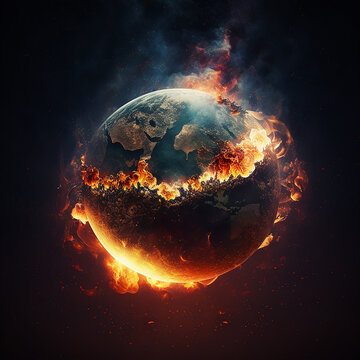 Die Welt brennt KI