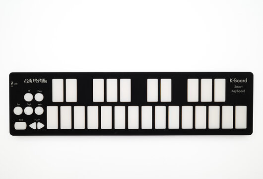 Zurich, Switzerland - December 21, 2022: Portable MIDI controller keyboard Keith McMillen K-Board