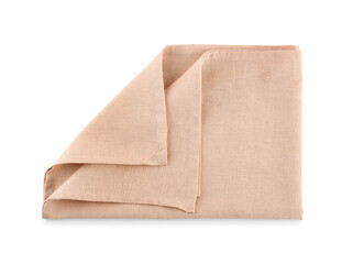 New folded napkin isolated on white background