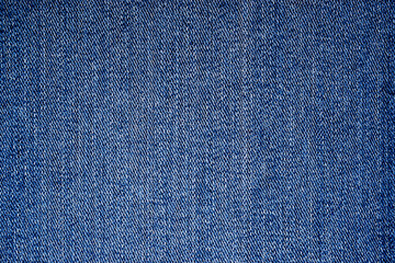 Top view of blue denim jean texture