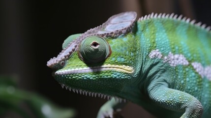 Fototapeta premium Chameleon Generative AI