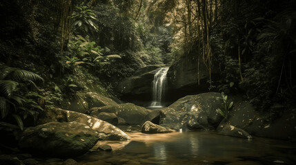 Jungle waterfall