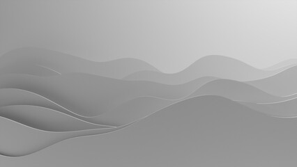 White abstract wavy texture. Seamless modern pattern with waves.