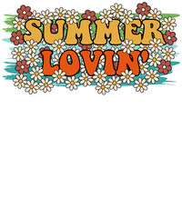 Summer lovin’, Hippie Retro Boho Summer Sublimation