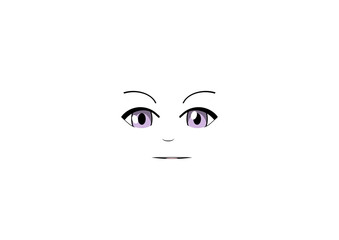 2d anime manga face