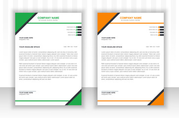 Attractive business letterhead design for professional business.