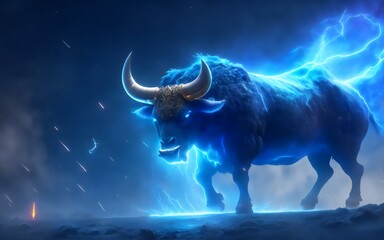 Bull Run Concept, Investment and Growth, Stock Market, Crypto