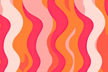 colorful abstract wave pattern in pink, orange, and white. Generative AI
