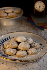 Egyptian cookies typically made in Eid Al Fitr. 
The cookies made plain, with dates or with sweets. 