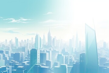 Fototapeta na wymiar bustling cityscape with towering skyscrapers. Generative AI