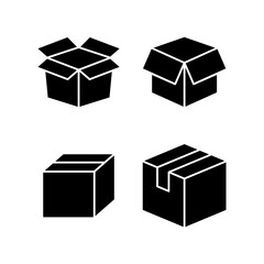 Box icon vector illustration. box sign and symbol, parcel, package