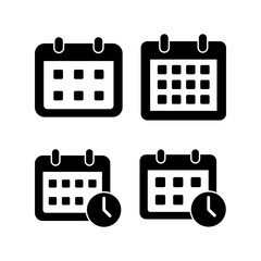 Calendar icon vector illustration. Calender sign and symbol. Schedule icon symbol