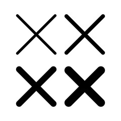 Close icon vector illustration. Delete sign and symbol. cross sign