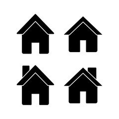 Home icon vector illustration. House sign and symbol
