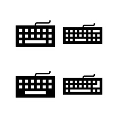 Keyboard icon vector illustration. keyboard sign and symbol