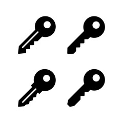 Key icon vector illustration. Key sign and symbol.