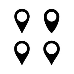 Pin icon vector illustration. Location sign and symbol. destination icon. map pin