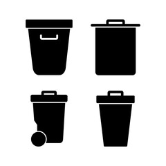 Trash icon vector illustration. trash can icon. delete sign and symbol.
