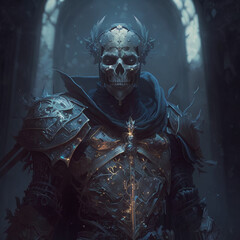 Digital picture of undead knight