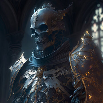 Digital picture of undead knight