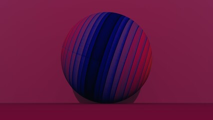 purple like and blue indefinable environment, spherical shape, decorative abstract design