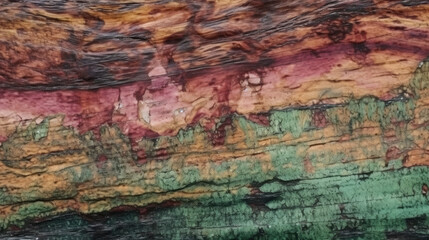 Acid Stained Weathered Tourmaline Texture Background - generative ai