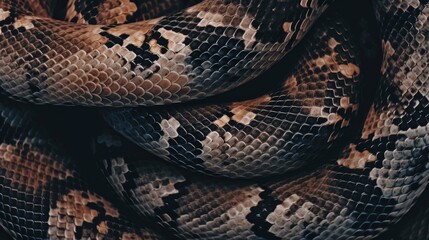 Obraz premium Generative AI Snake Skin: Next-Level Texture for High-Tech Design Projects