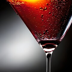 Erfrischende Verführung: Cocktailglas mit Tautropfen | AI-Art