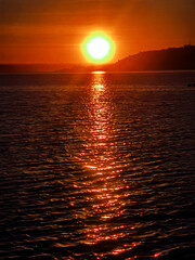 sunset in the sea © Hector