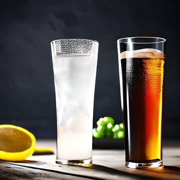  Fruchtig-elegante Liaison: Verführerische Cocktails mit Zitronen und Weintrauben | AI-Art
