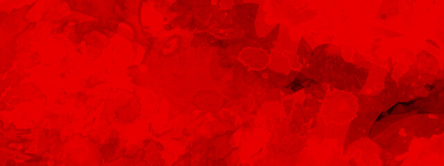 Watercolor red grunge background painting. Abstract red background texture wall wallpaper. Abstract dark red and black watercolor background