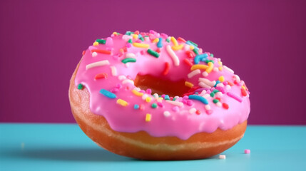 Pink Delight: Indulge in a Delicious Donut Treat