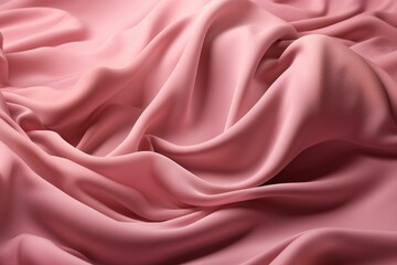 Obraz premium Spectacular photograph of bright pink fabric that simulates sand dunes, detailed in fabric texture, Generative IA