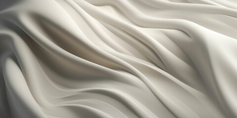 Obraz premium Spectacular photograph of bright white fabric that simulates sand dunes, detailed in fabric texture, Generative IA