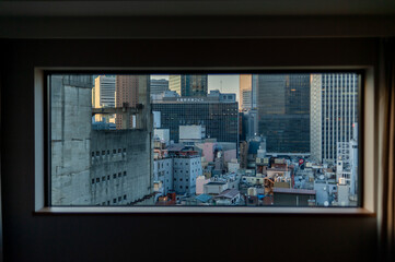 Osaka, Japan skyline
