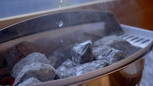 Make an infusion in the sauna - stock photography